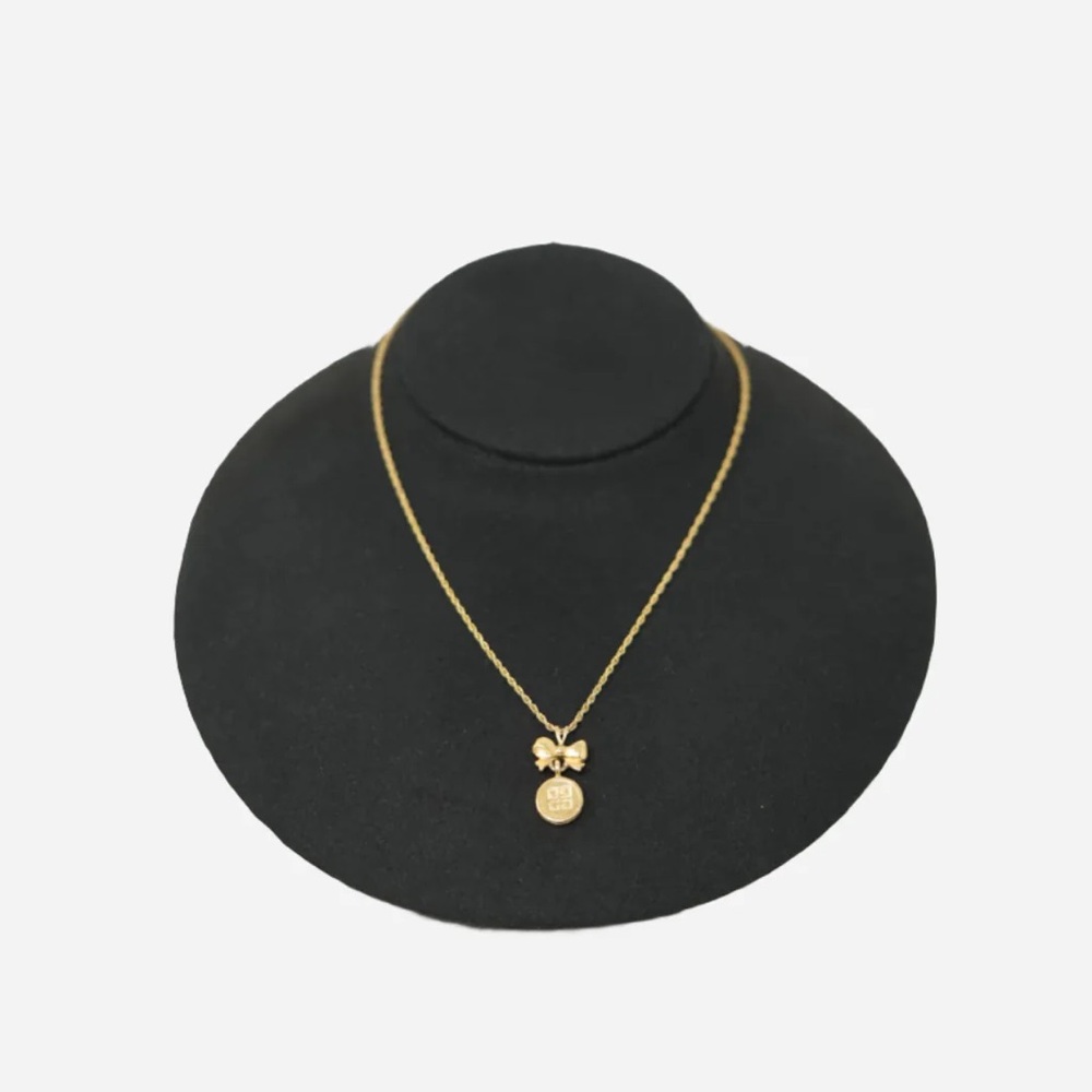 Givenchy Bowtie Logo Necklace
